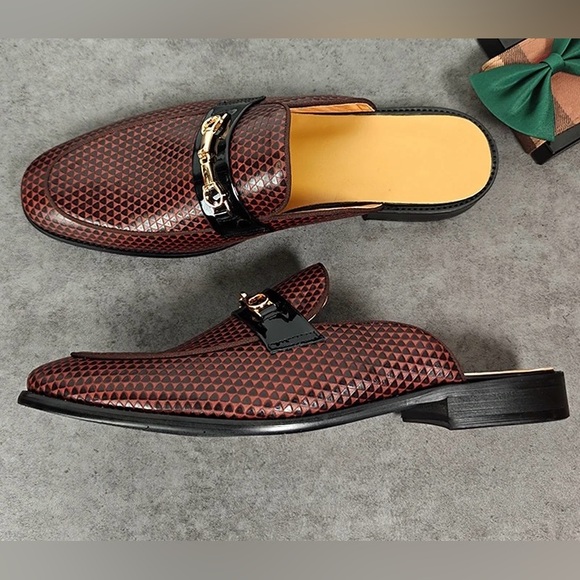 Men’s Leather Brown Half-Loafers